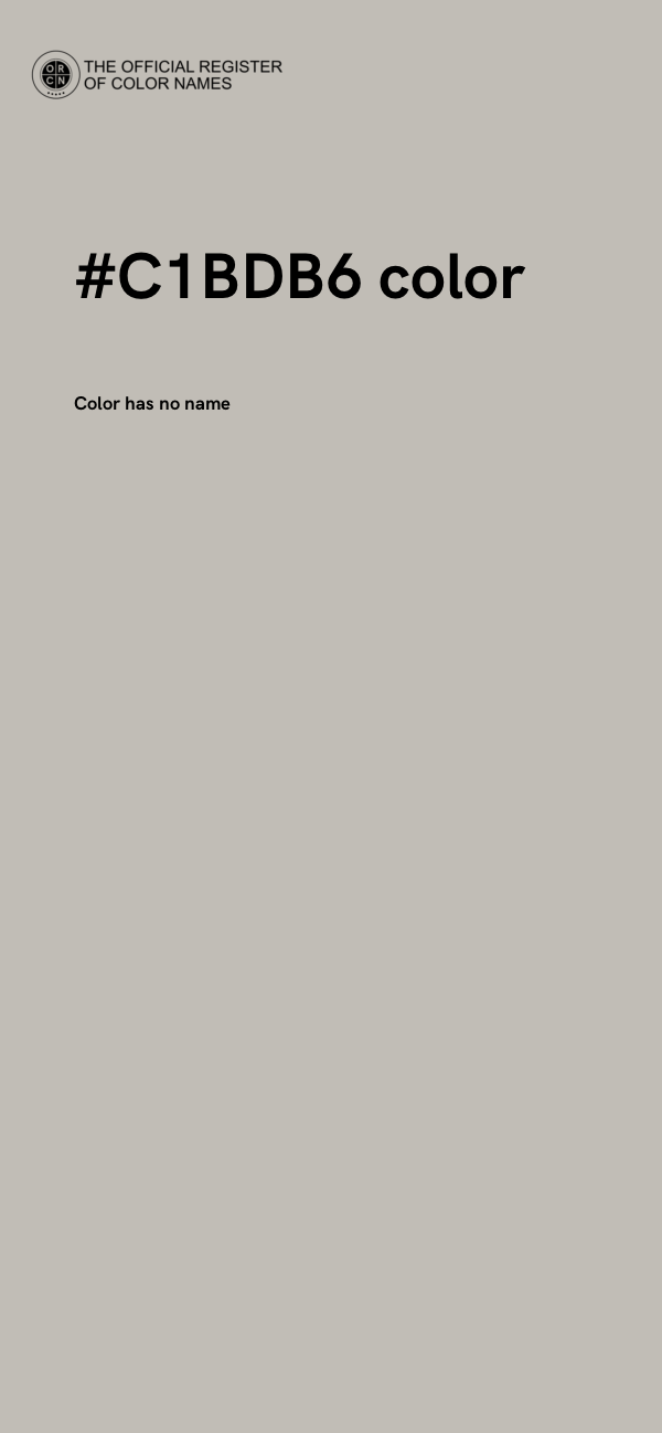 #C1BDB6 color image