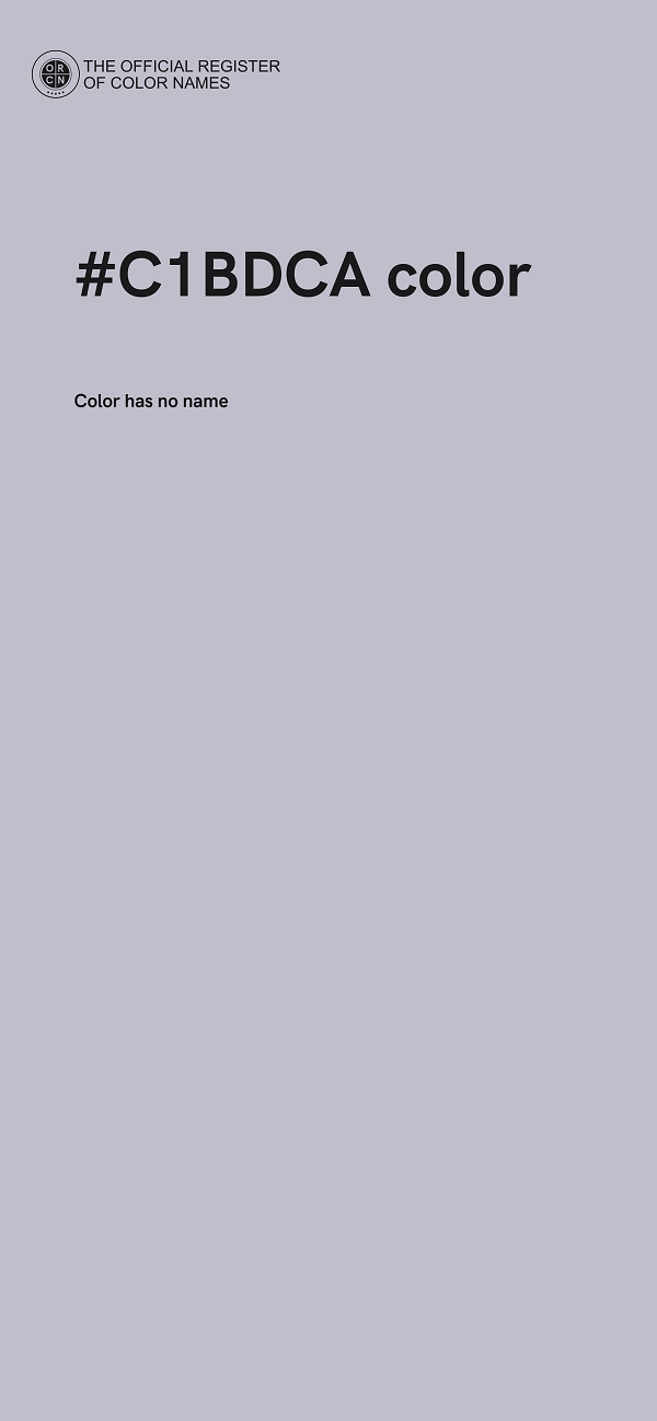 #C1BDCA color image