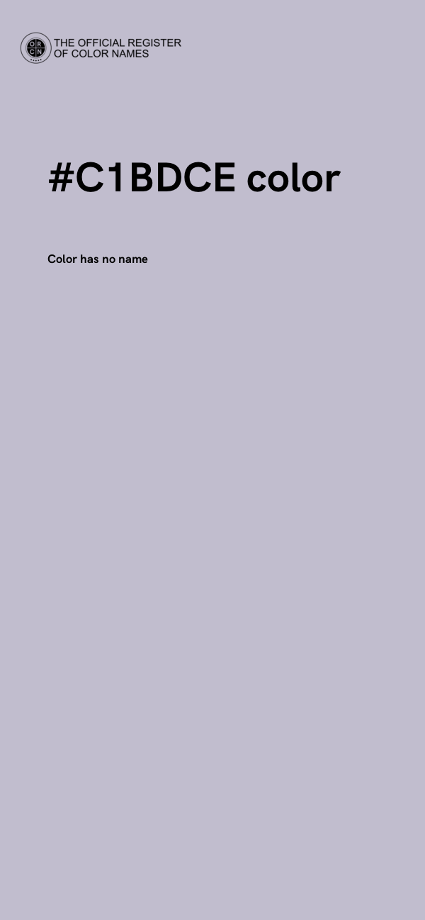 #C1BDCE color image