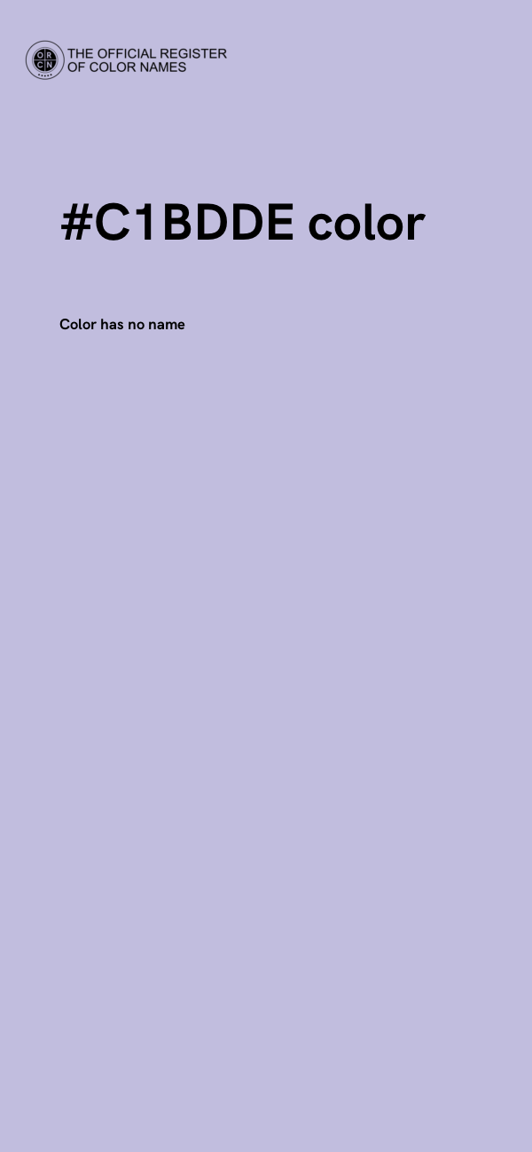 #C1BDDE color image