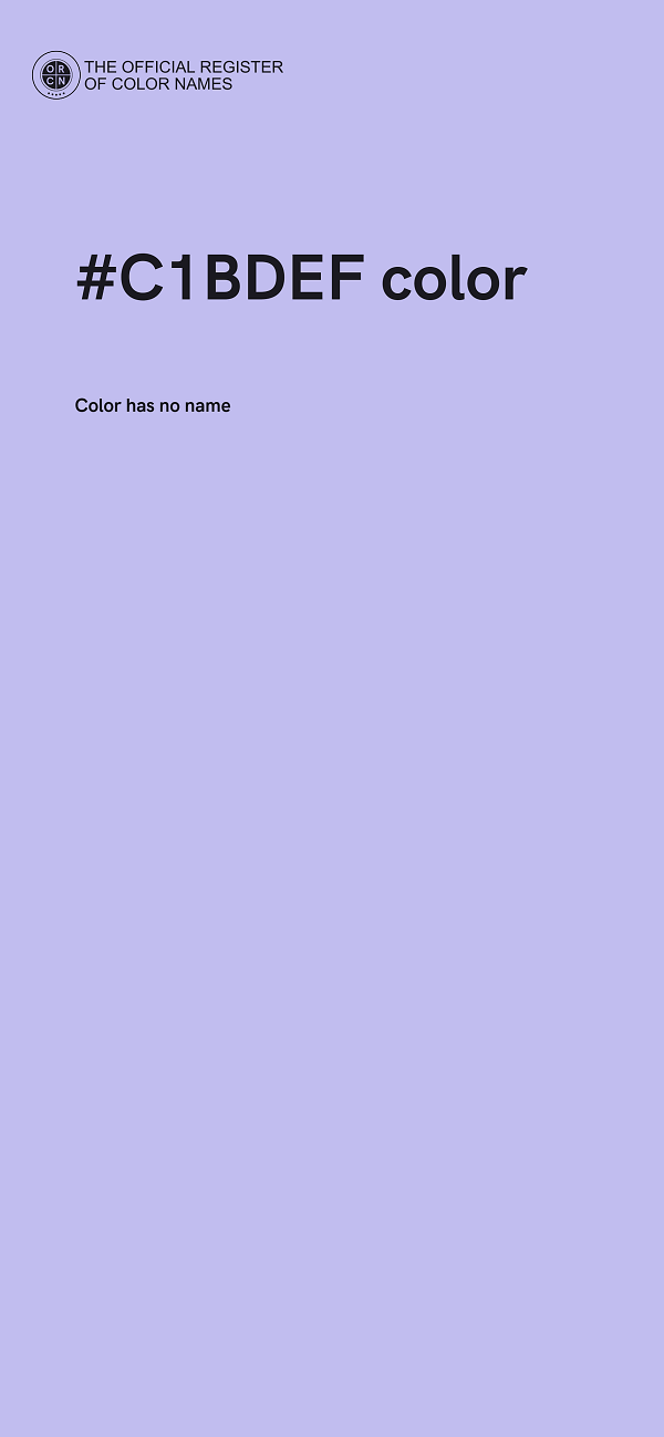 #C1BDEF color image