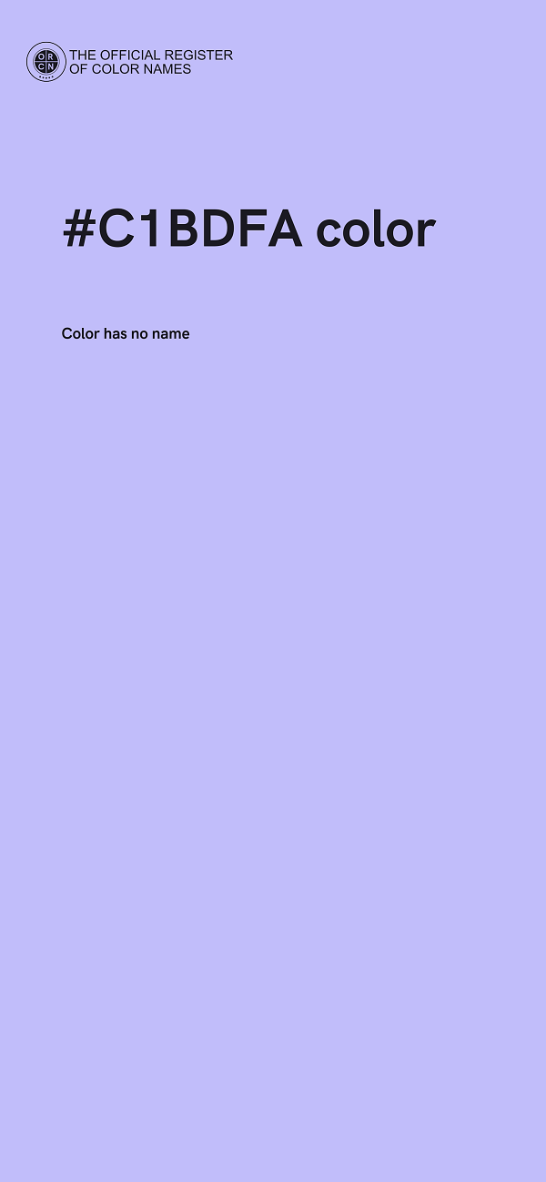 #C1BDFA color image