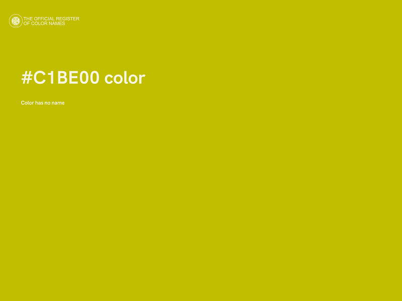 #C1BE00 color image