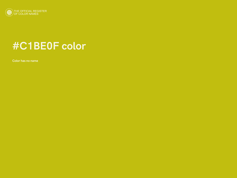 #C1BE0F color image