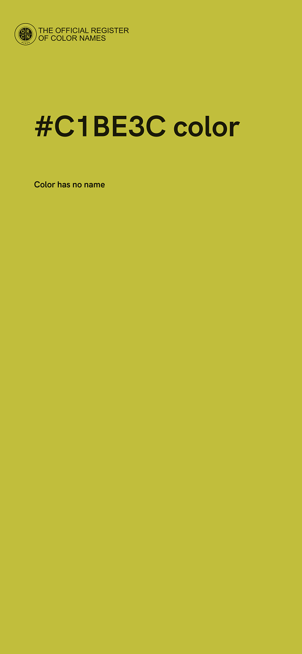 #C1BE3C color image
