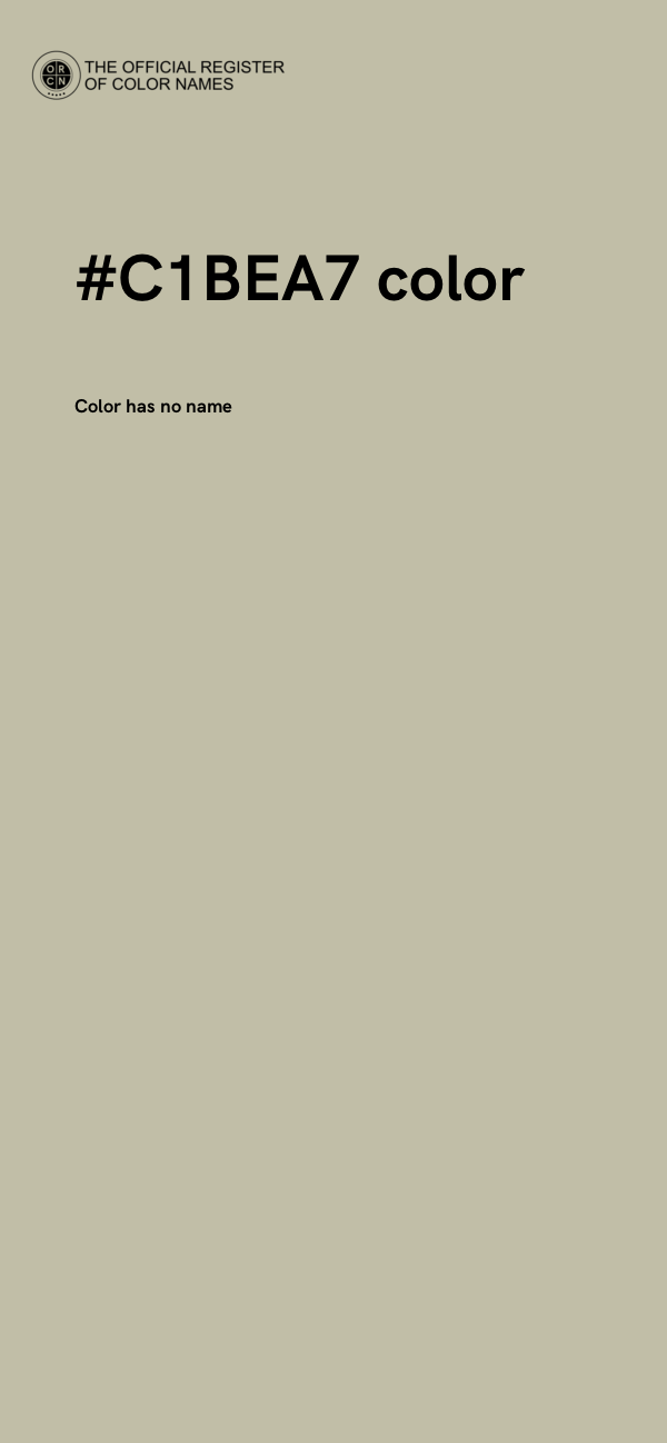 #C1BEA7 color image