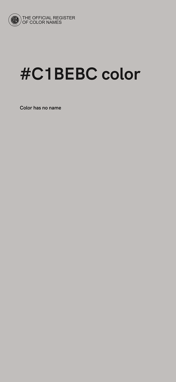 #C1BEBC color image