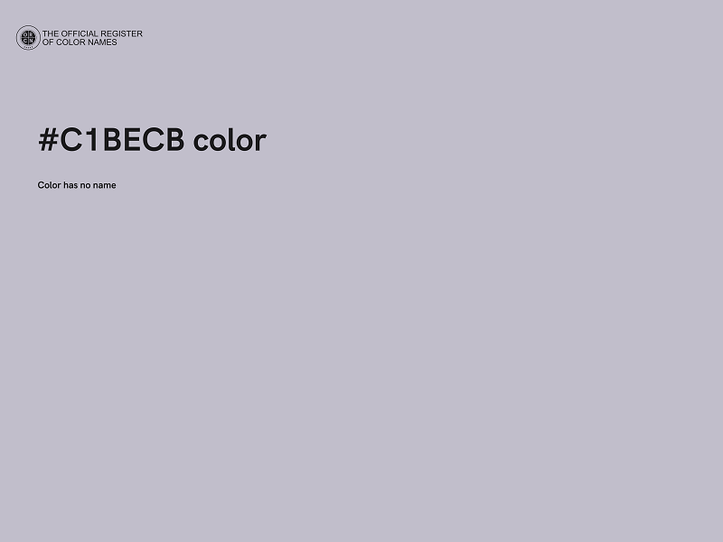 #C1BECB color image