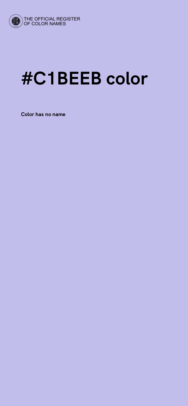 #C1BEEB color image