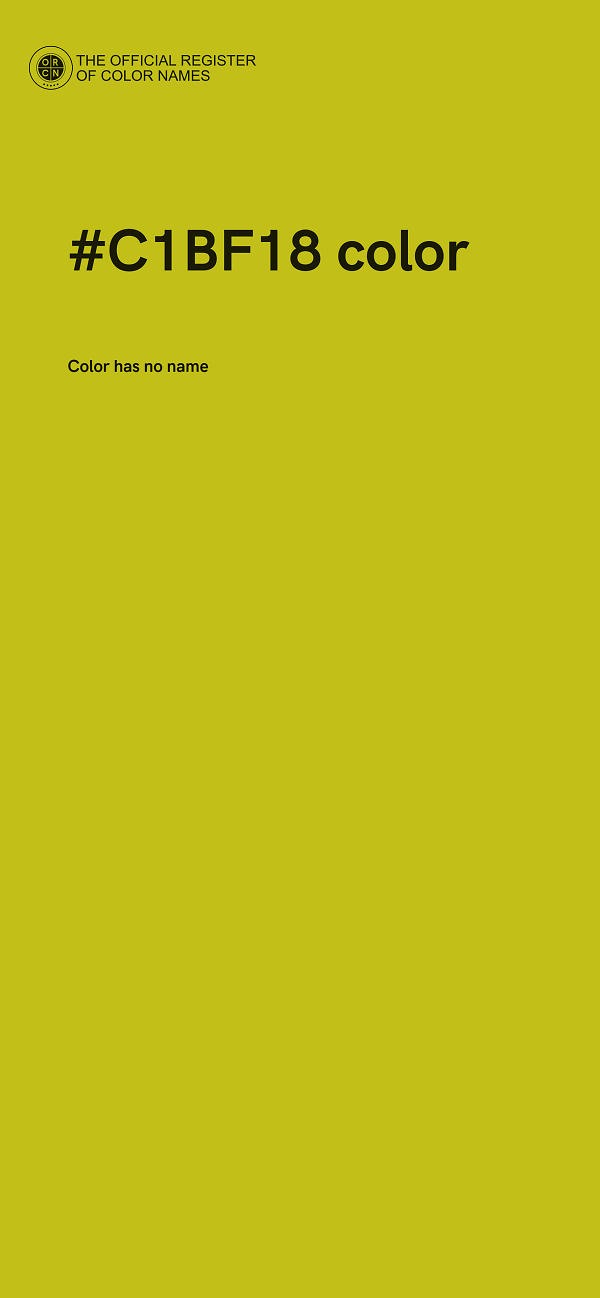 #C1BF18 color image