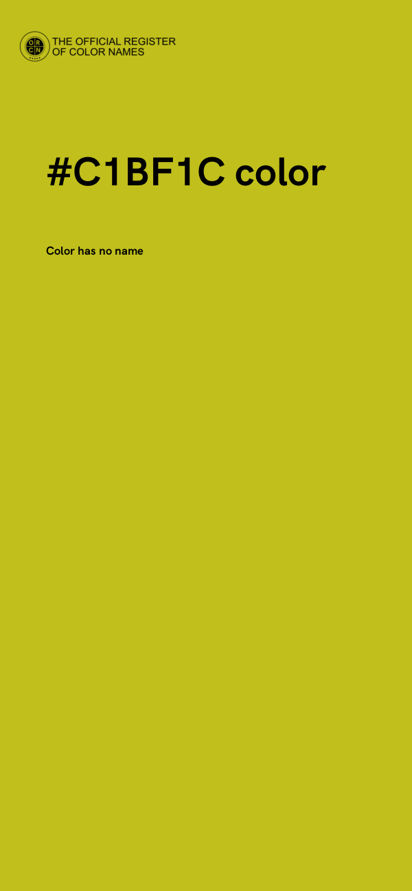 #C1BF1C color image