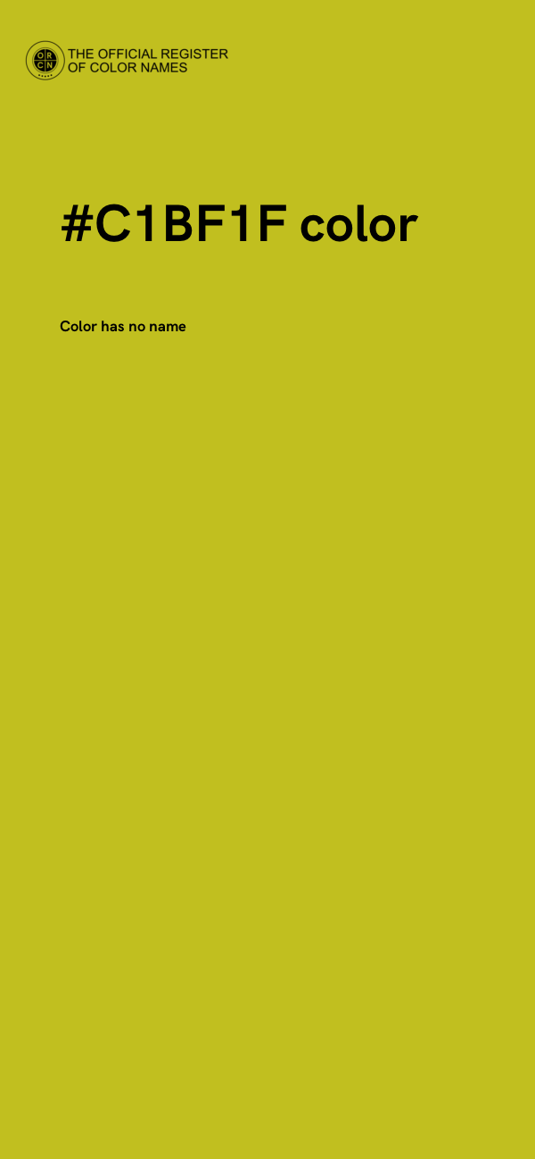 #C1BF1F color image