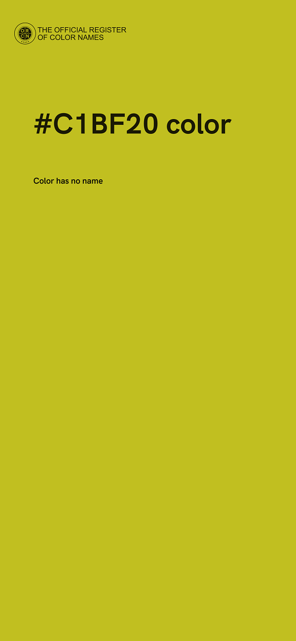 #C1BF20 color image