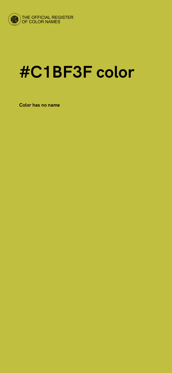 #C1BF3F color image