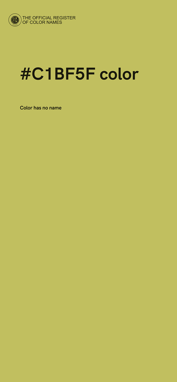 #C1BF5F color image