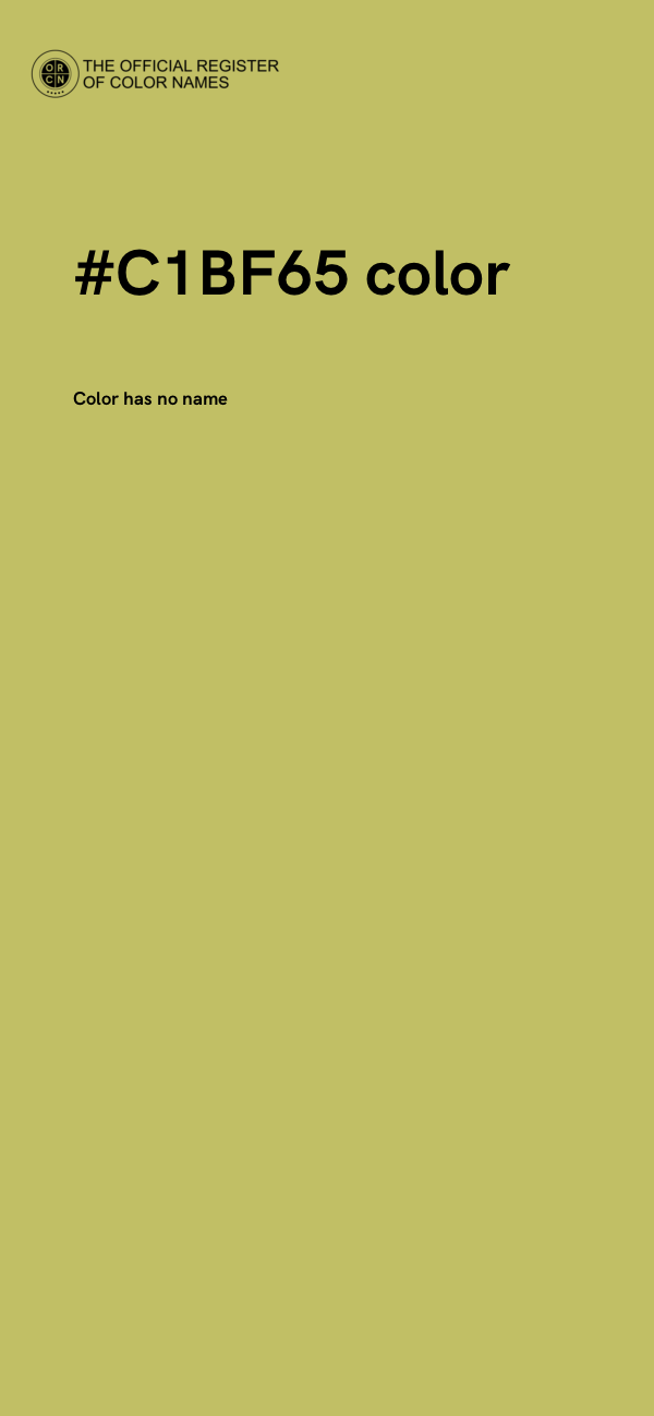 #C1BF65 color image