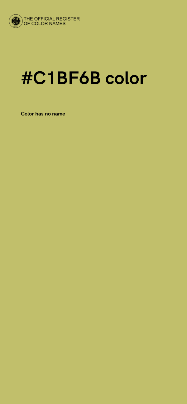 #C1BF6B color image
