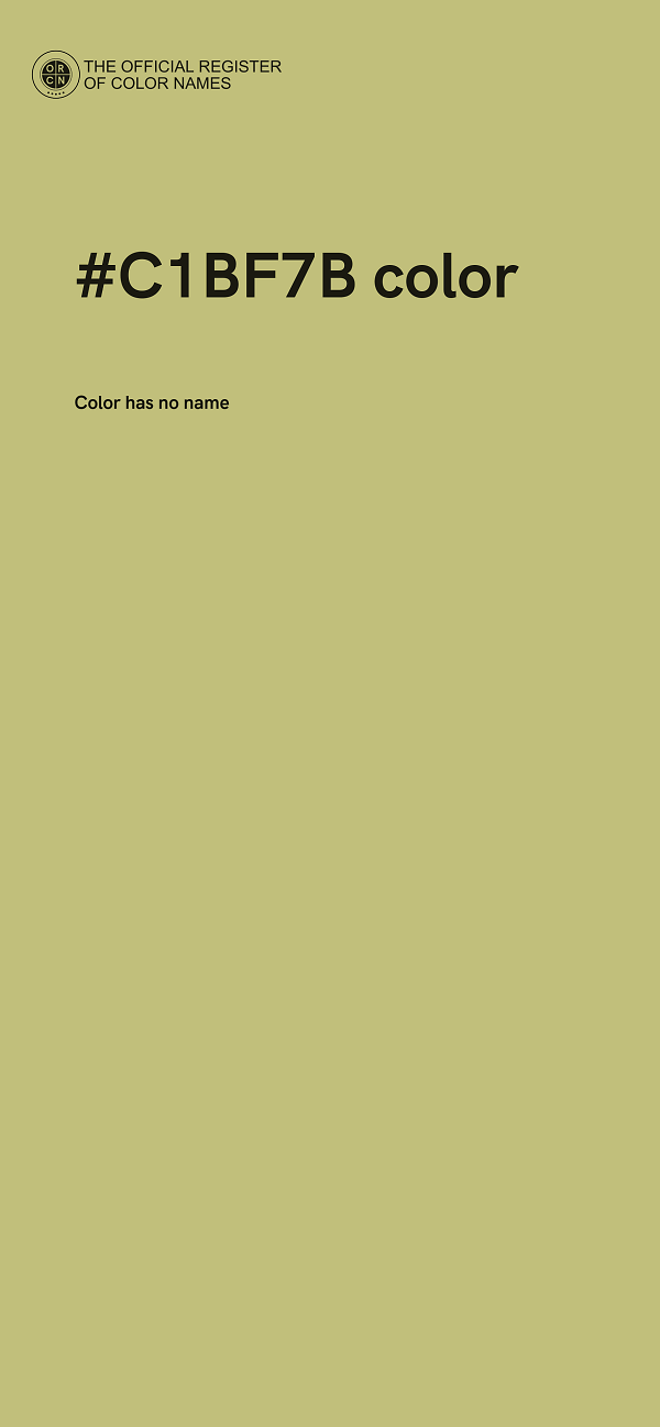 #C1BF7B color image