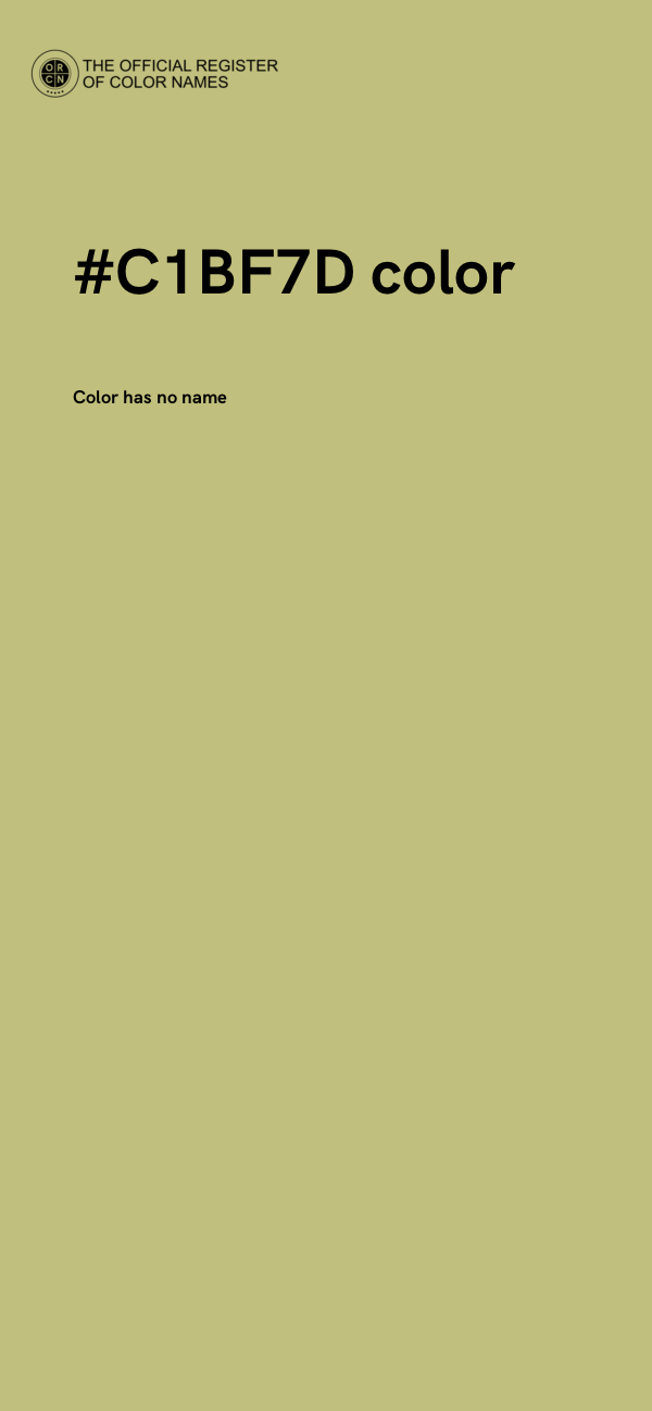 #C1BF7D color image