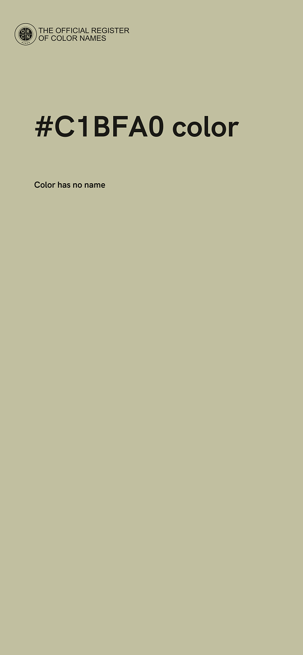 #C1BFA0 color image