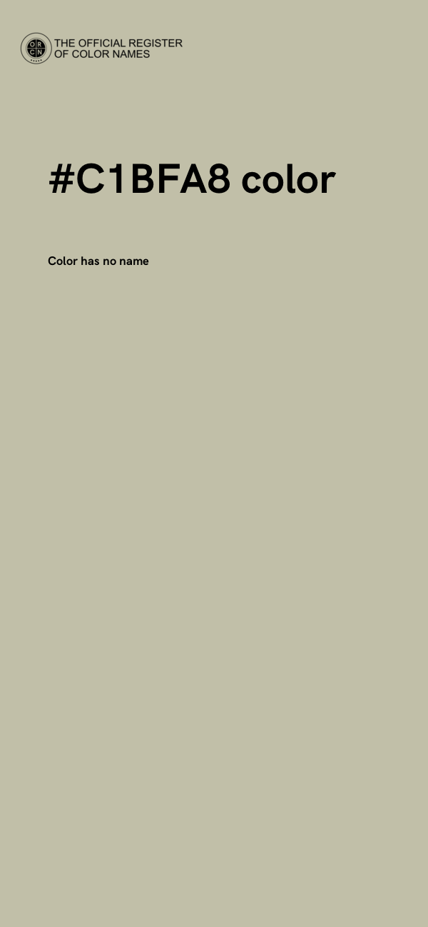 #C1BFA8 color image