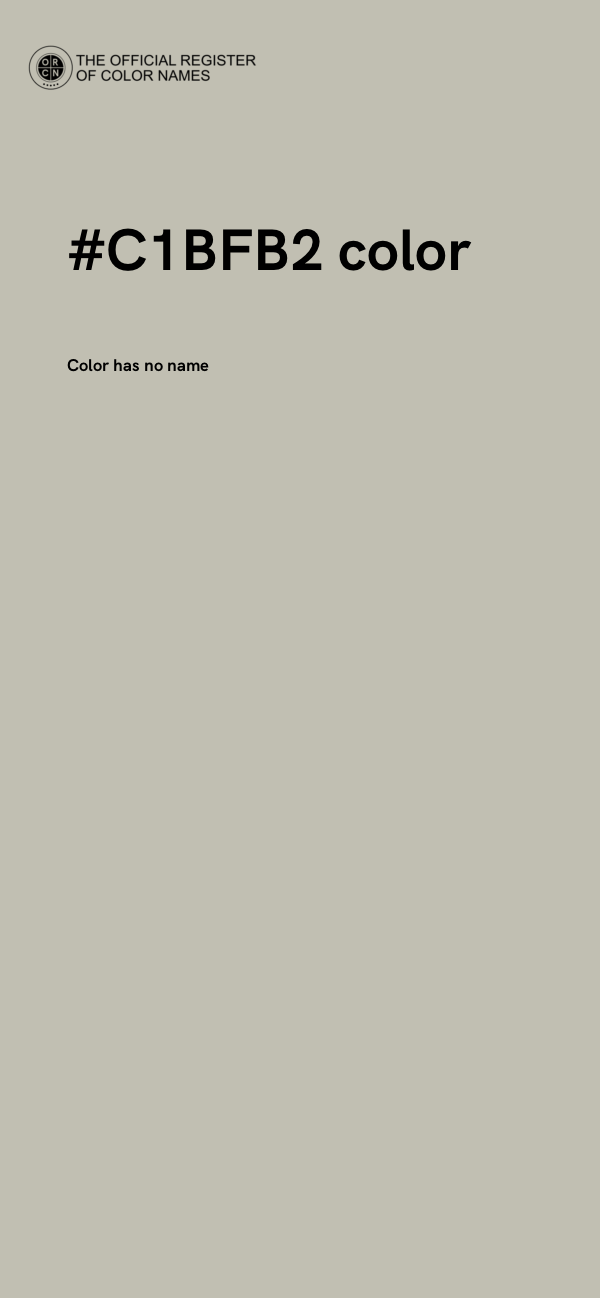 #C1BFB2 color image