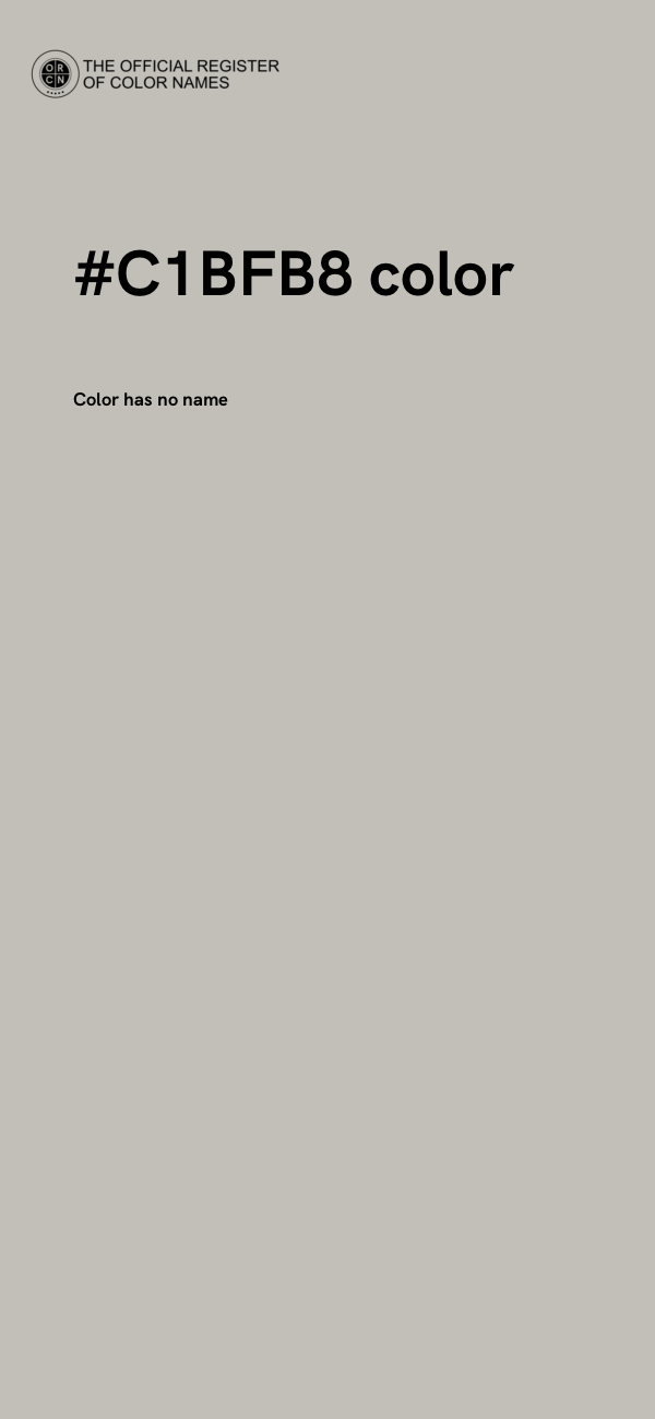 #C1BFB8 color image
