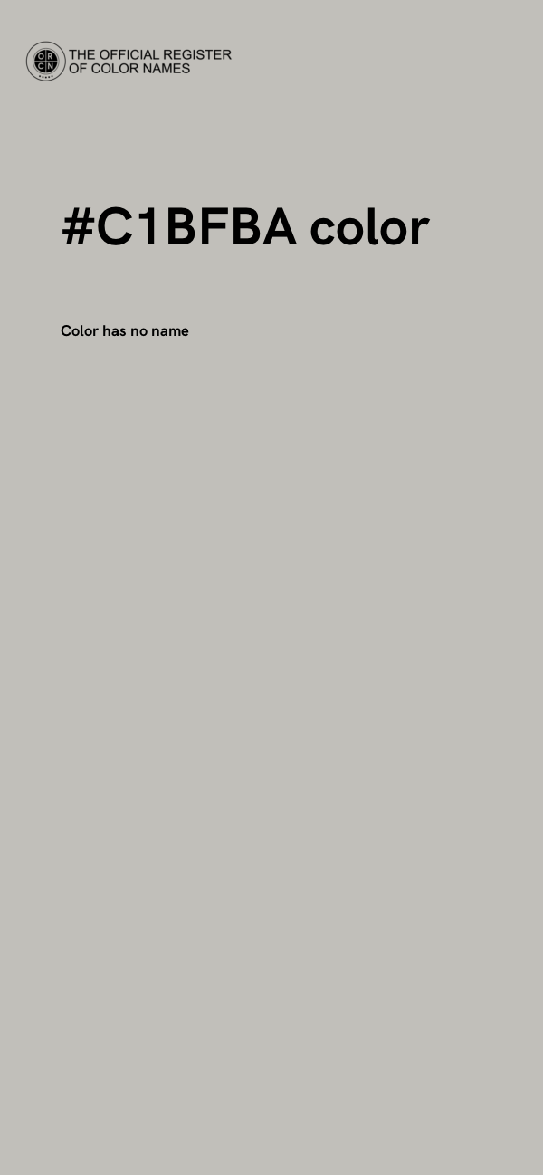 #C1BFBA color image