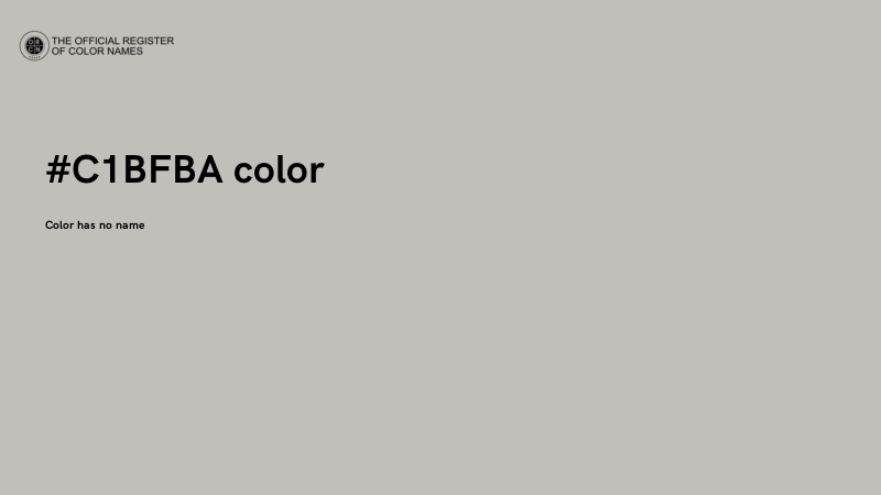 #C1BFBA color image