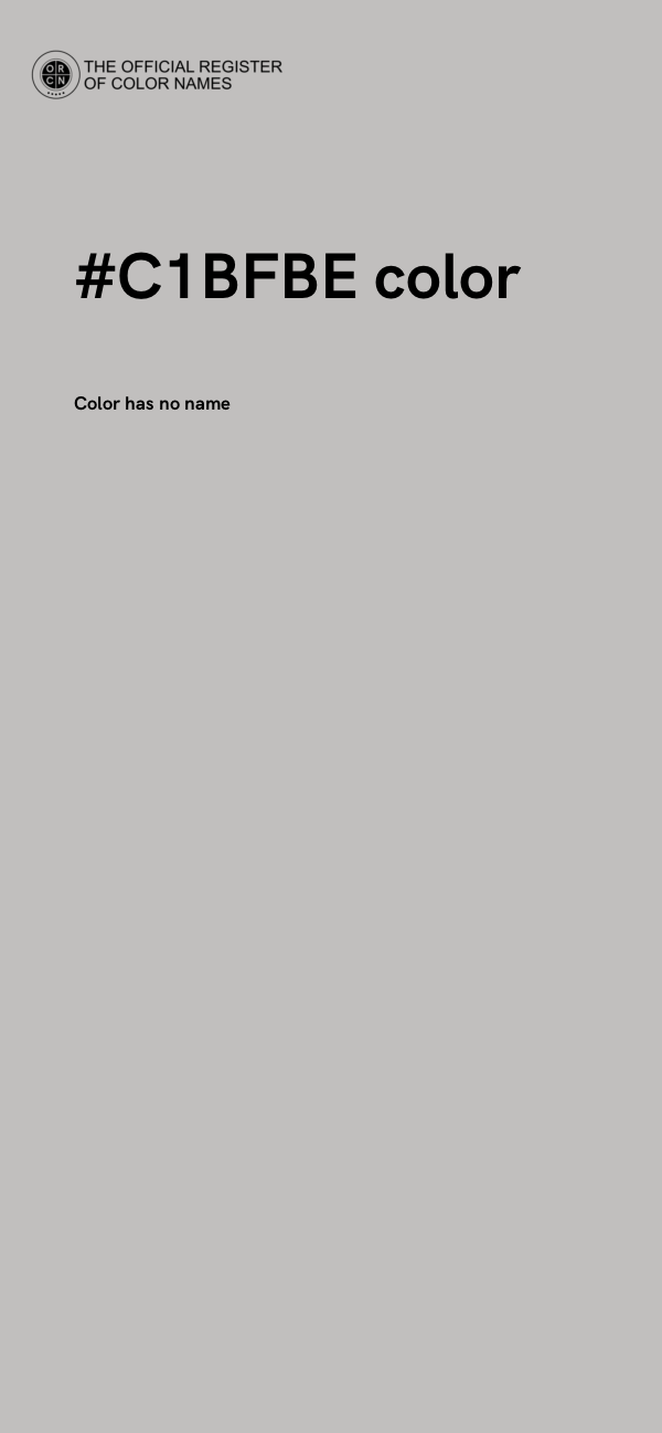 #C1BFBE color image