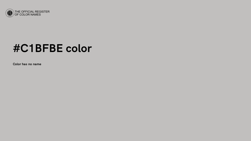#C1BFBE color image