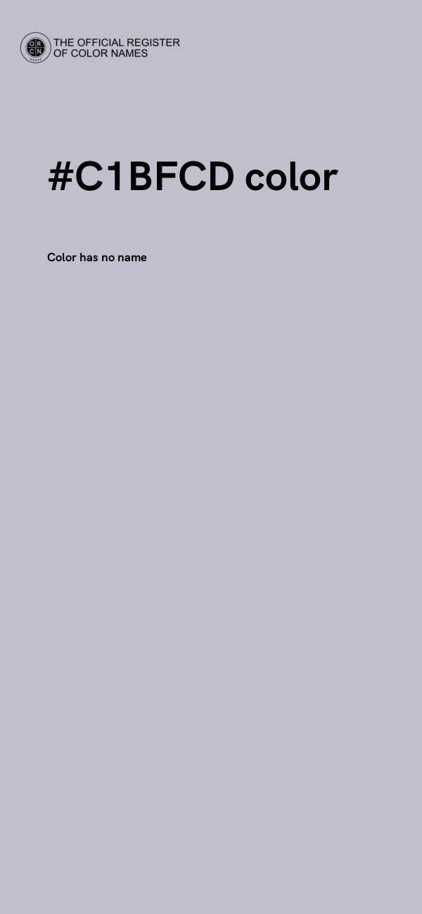 #C1BFCD color image