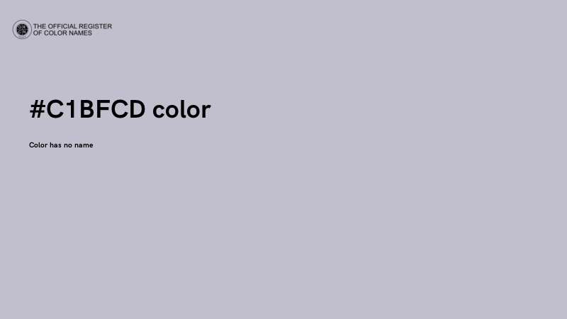 #C1BFCD color image