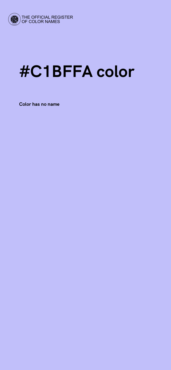 #C1BFFA color image