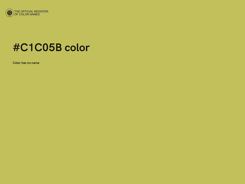 #C1C05B color image