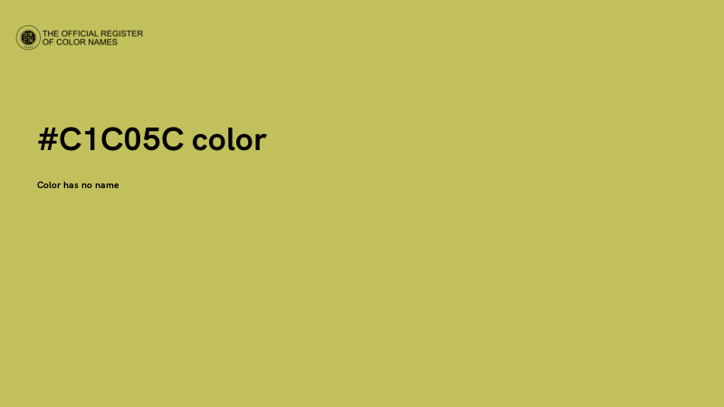#C1C05C color image
