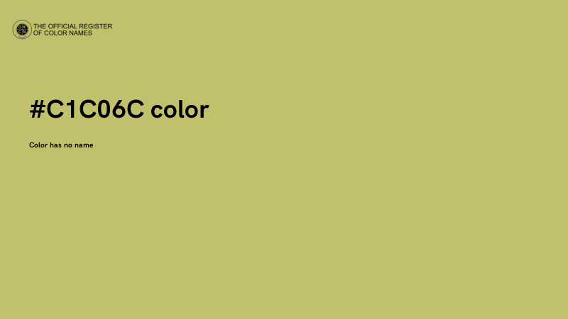 #C1C06C color image