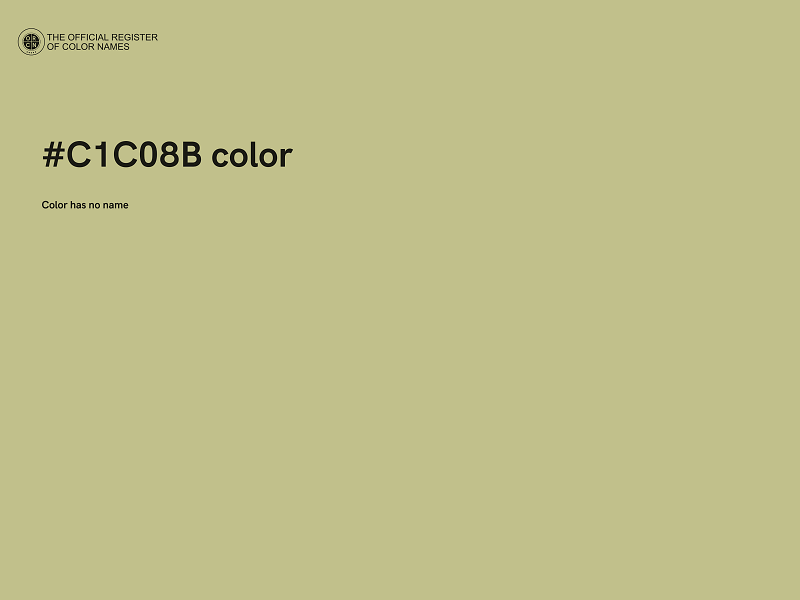 #C1C08B color image