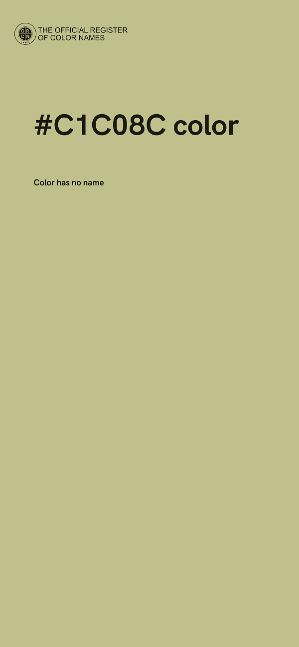 #C1C08C color image