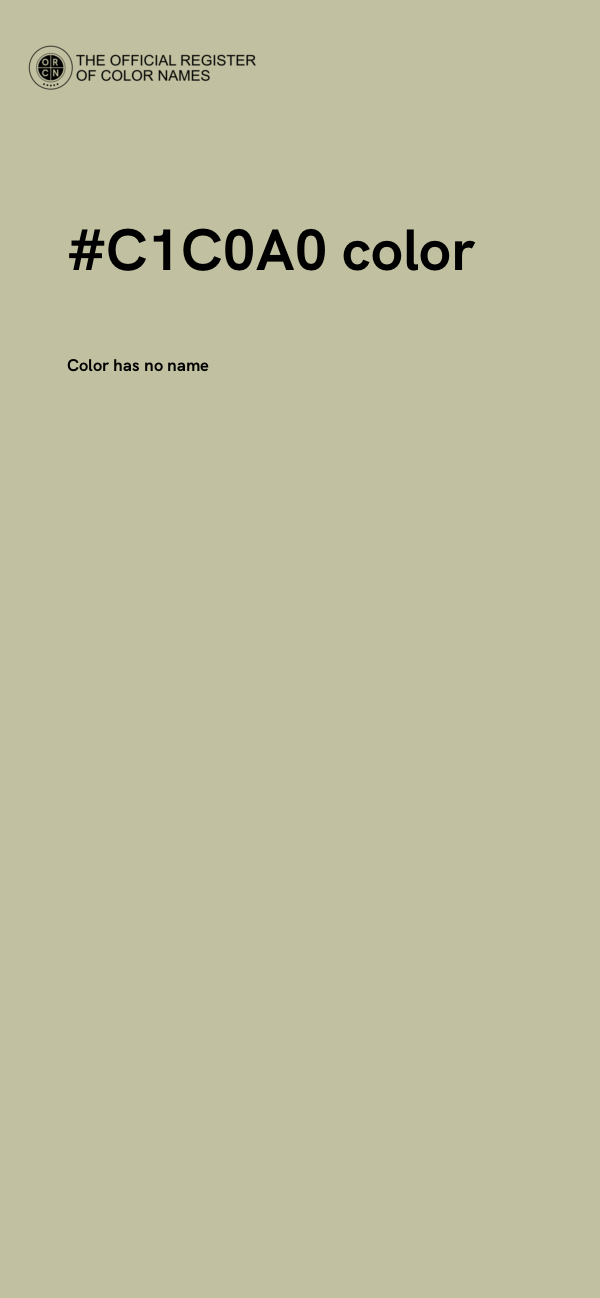 #C1C0A0 color image