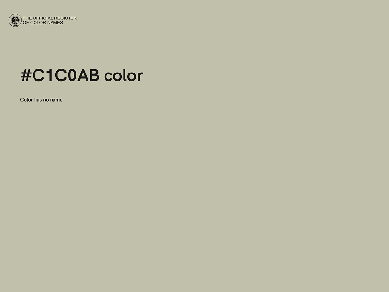 #C1C0AB color image