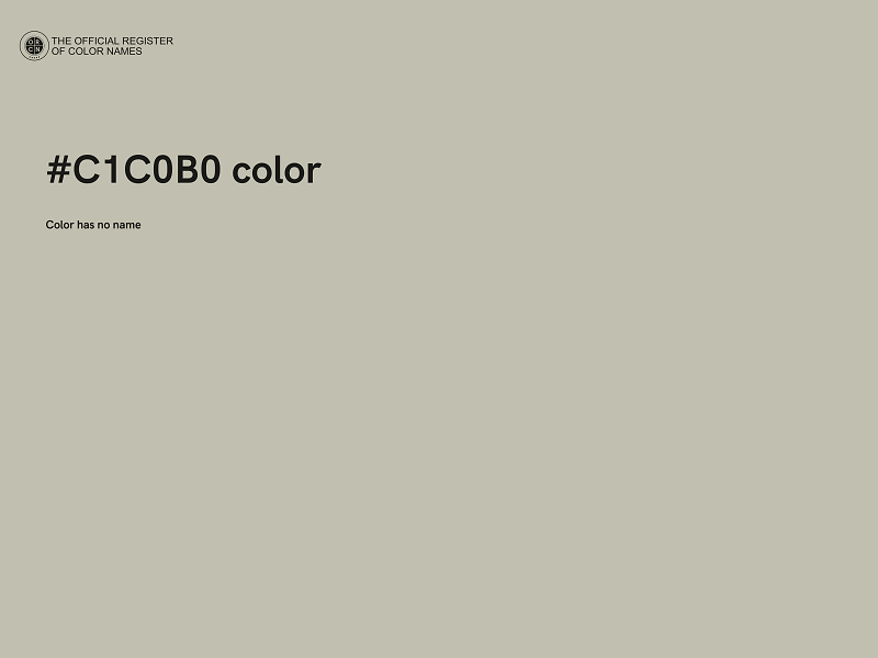 #C1C0B0 color image
