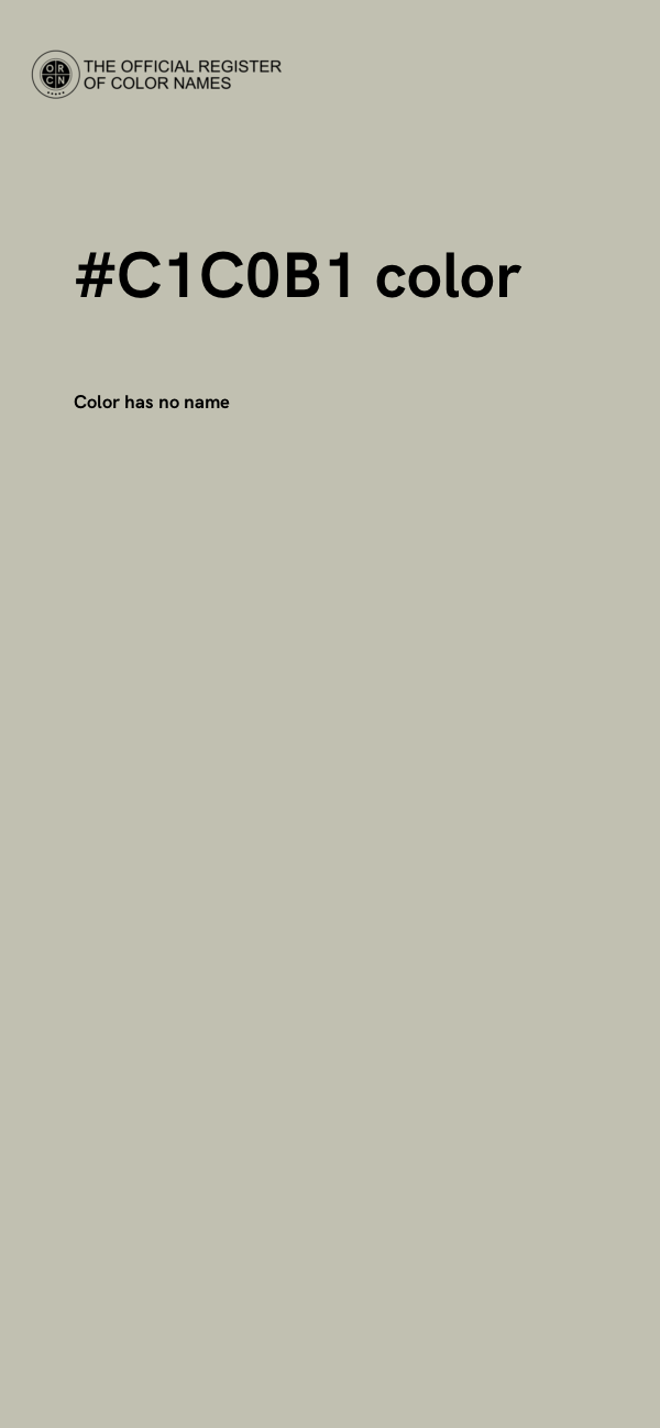 #C1C0B1 color image