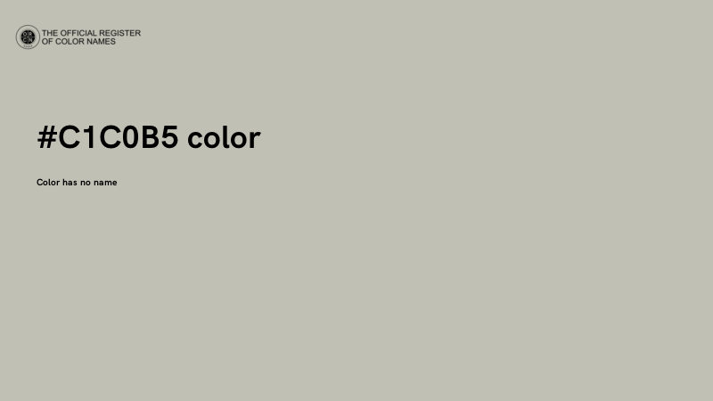 #C1C0B5 color image