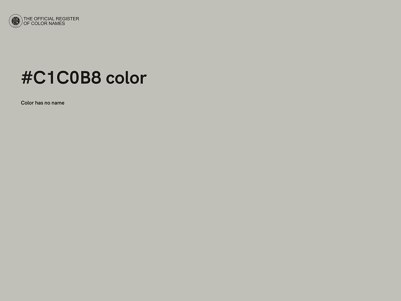 #C1C0B8 color image