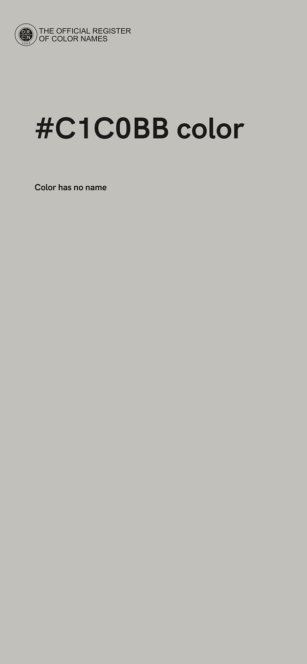 #C1C0BB color image