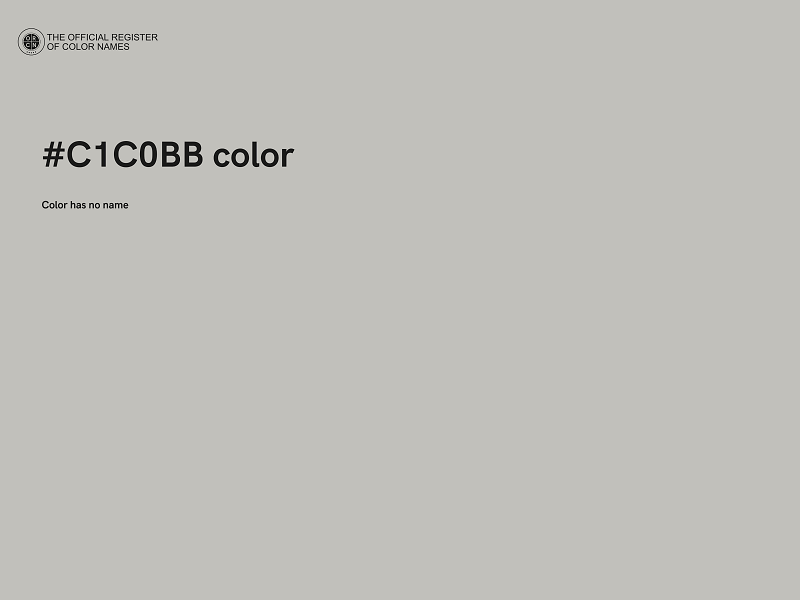 #C1C0BB color image