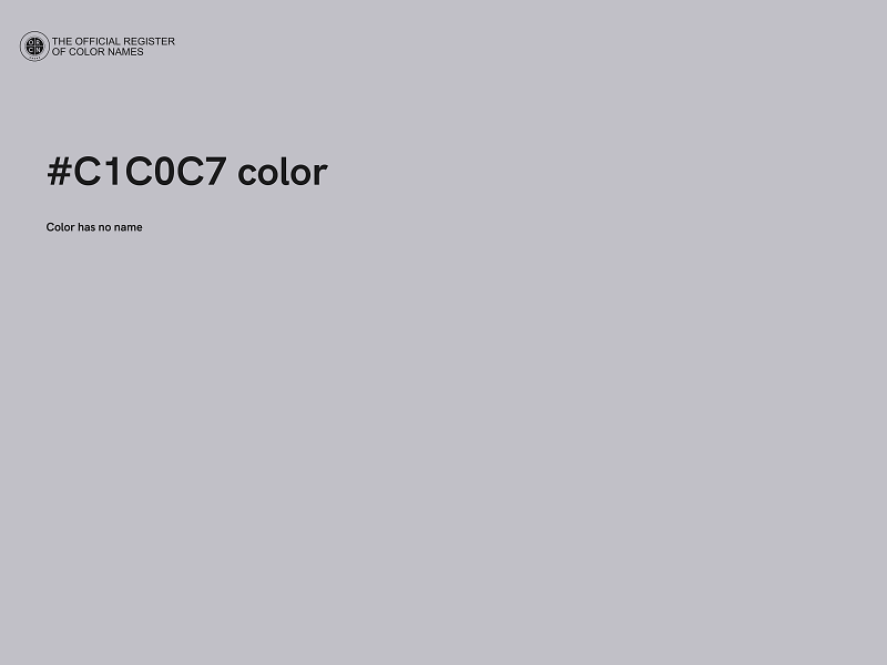 #C1C0C7 color image