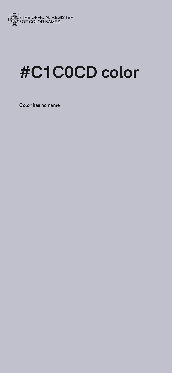 #C1C0CD color image