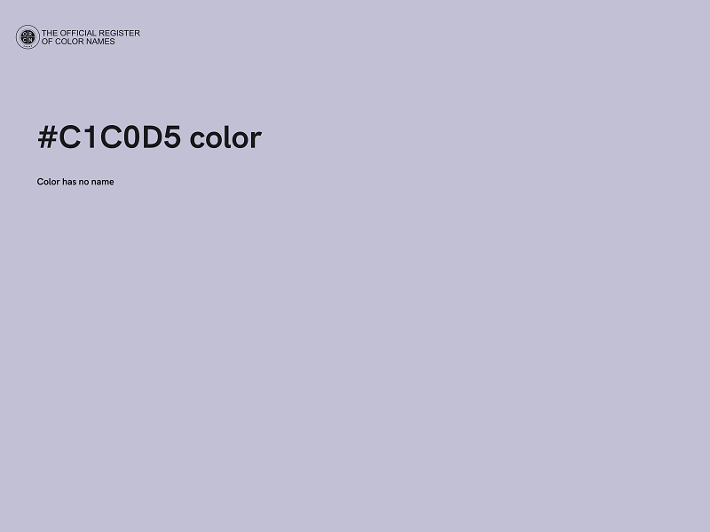 #C1C0D5 color image